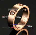 Perfect Replica Cartier Rose Gold & Diamond Love Ring For Sale